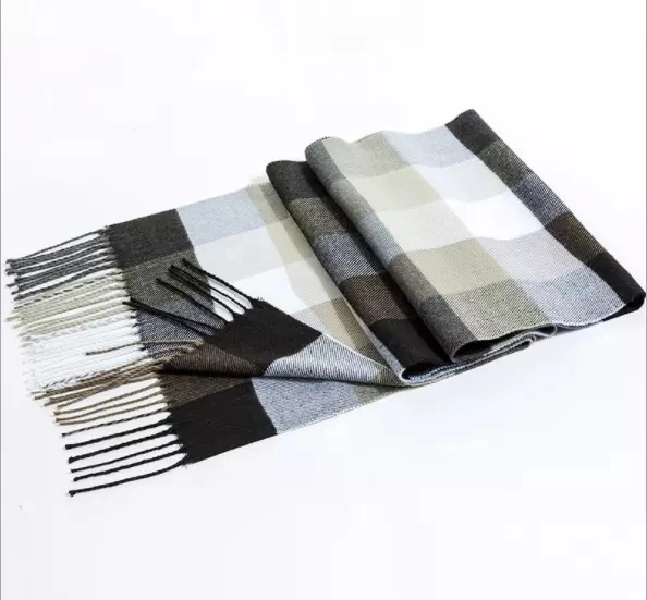 Autumn Winter Cashmere Plaid Scarf Men and Women Warm Plaid Tassel Scarf