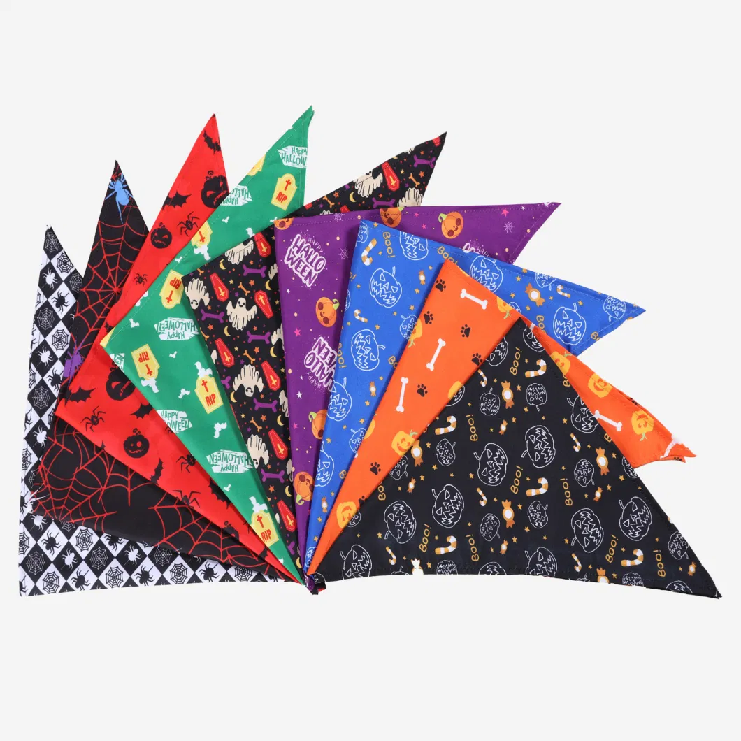 Halloween Pet Triangle Scarf Cotton Scarf for Dogs Cat