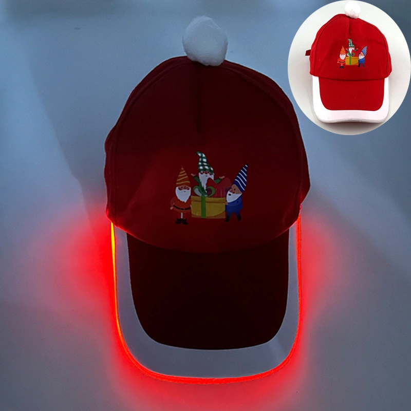 New Light-Emitting Cap Outdoor LED Light-Emitting Cap Baseball Cap Singing Props