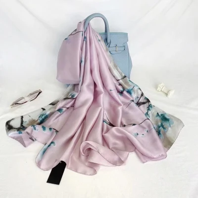 Primavera Fular ligero de seda estilo mujer