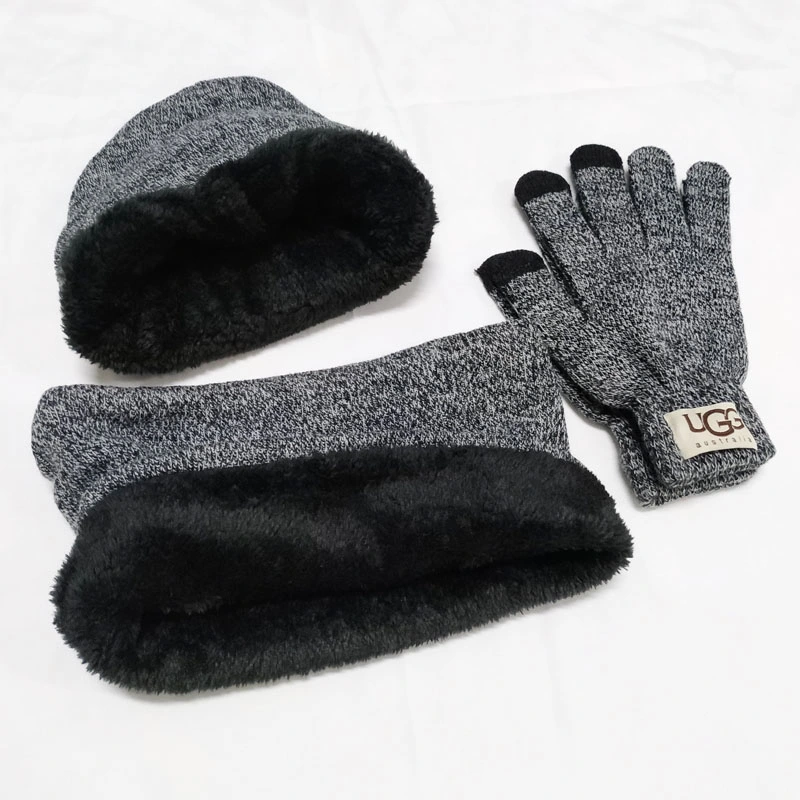 Luxury Warm Set Three Piece Gloves+ Scarf+Hat