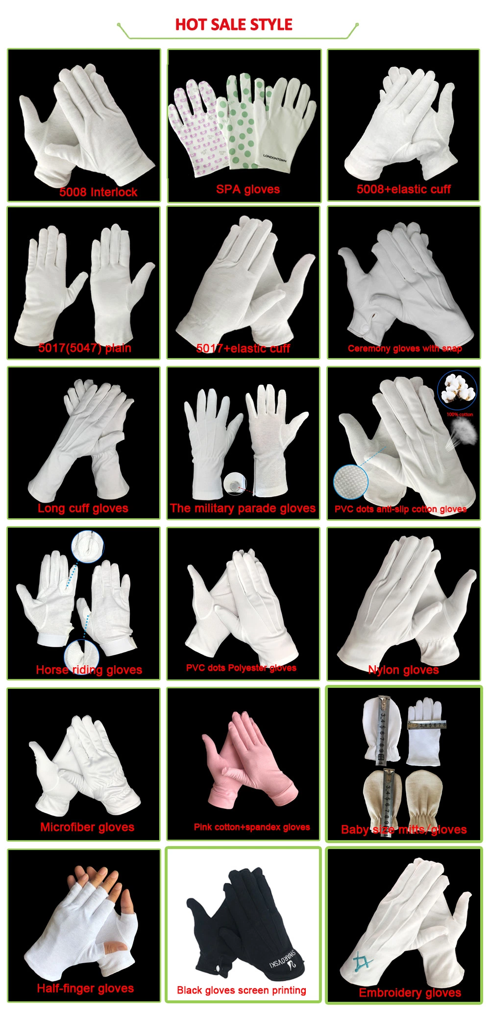 Newborn/Toddler No Scratch Baby Gloves Infant Mittens Cotton 6-12 Month