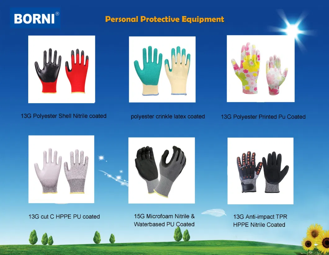 Smart Touch Comfort Stretch Fit Durable Foam Coated Outdoor Safety Gloves