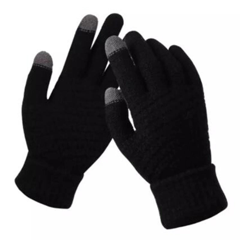 Winter Wool Warm Gloves Touch Screen Stretch Knit Safety Gloves