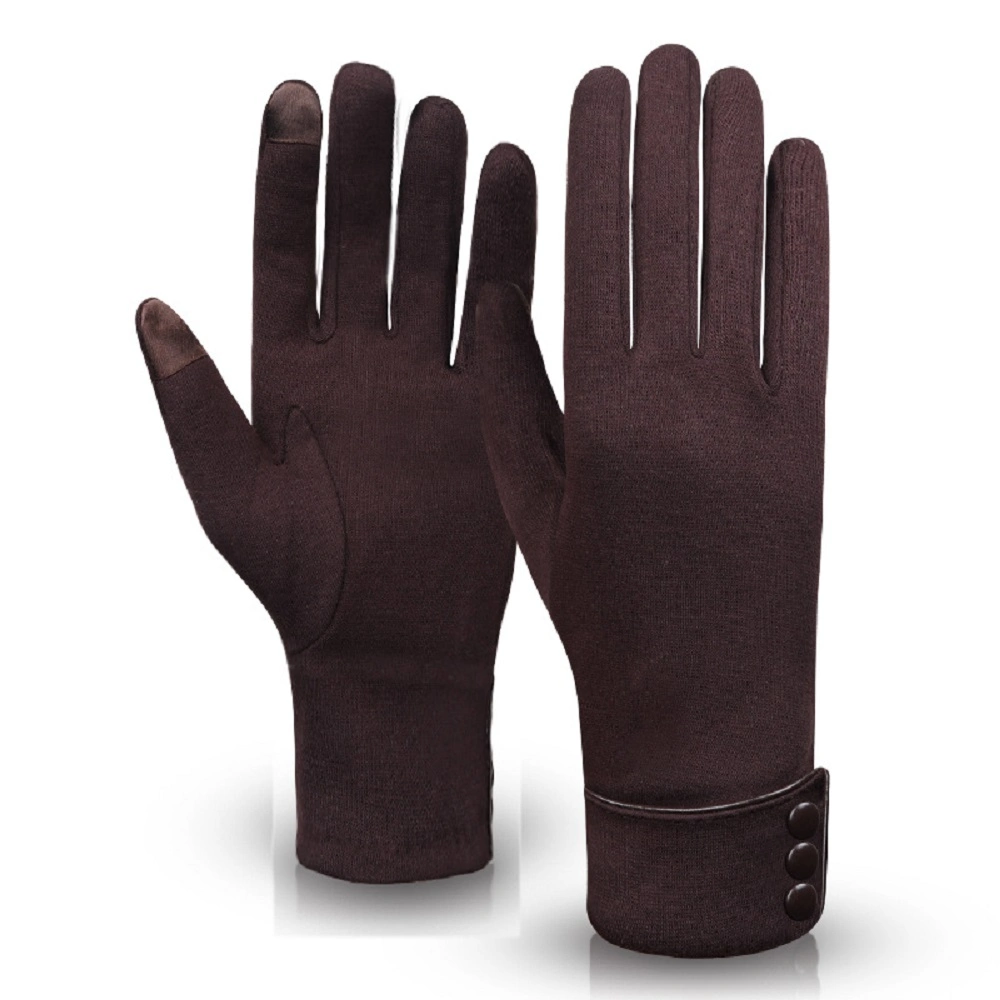 Women Full Finger Winter Warm Gloves Windproof Gloves with Touch Screen Design Wbb14522