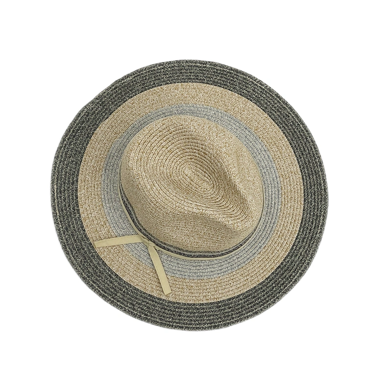 Colourful High Quality Oversized Sun UV Protection Personalized Floppy Panama Straw Hat Manufacturer