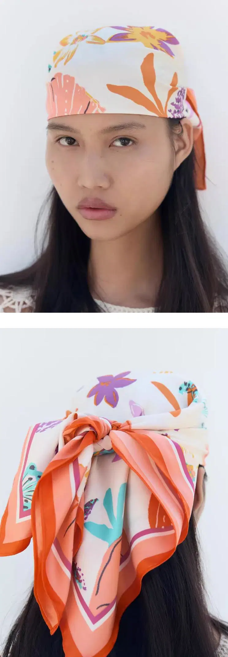 Wholesale Newst Luxury Designer 70X70cm Fashion Square Scarf Printed Women Headscarf Silk Scarves