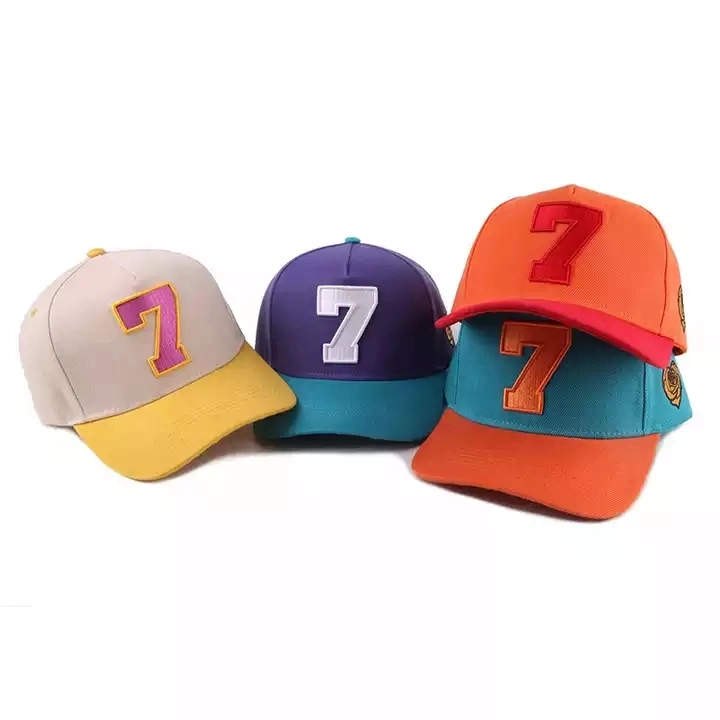 Wholesale Unisex Cotton Two Tone Embroidery Logo 5 Panel Baseball Cap Hat Custom Gorras Sports Baseball Cap Supplier