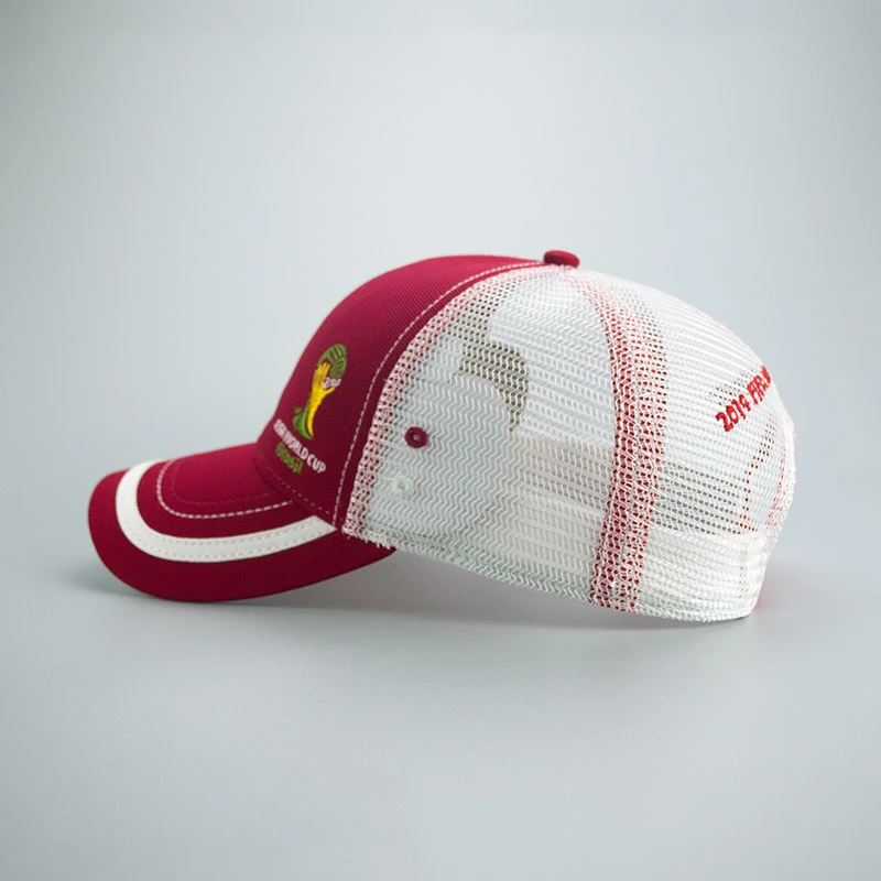 Promotion Trucker Baseball Cap with Embroidery Polyester 6 Panel Fashion Sports Hat