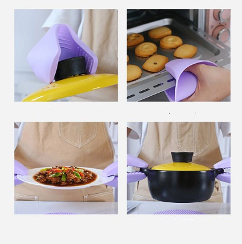 Oven Holder Mini Mitt Gloves Silicone Pinch Holder -2piece Oven Mitts Pinch Gripper with Heat Resistant Kitchen Potholders Wbb16346