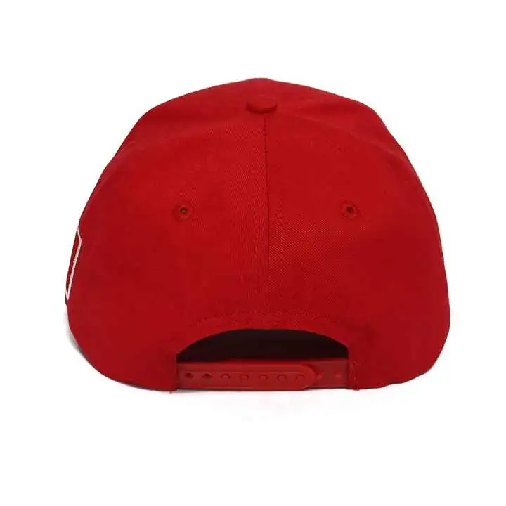 Custom 100% Cotton Red Color 6 Panel Baseball Cap Hat Fish Cap Gorras 3D Embroidered Logo Outdoor Sports Fishing Hats
