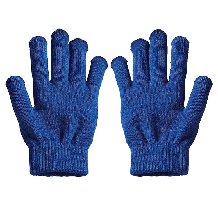 Elastic Twist Knitted Winter Warm Acrylic Yarn Wool Adult Gloves