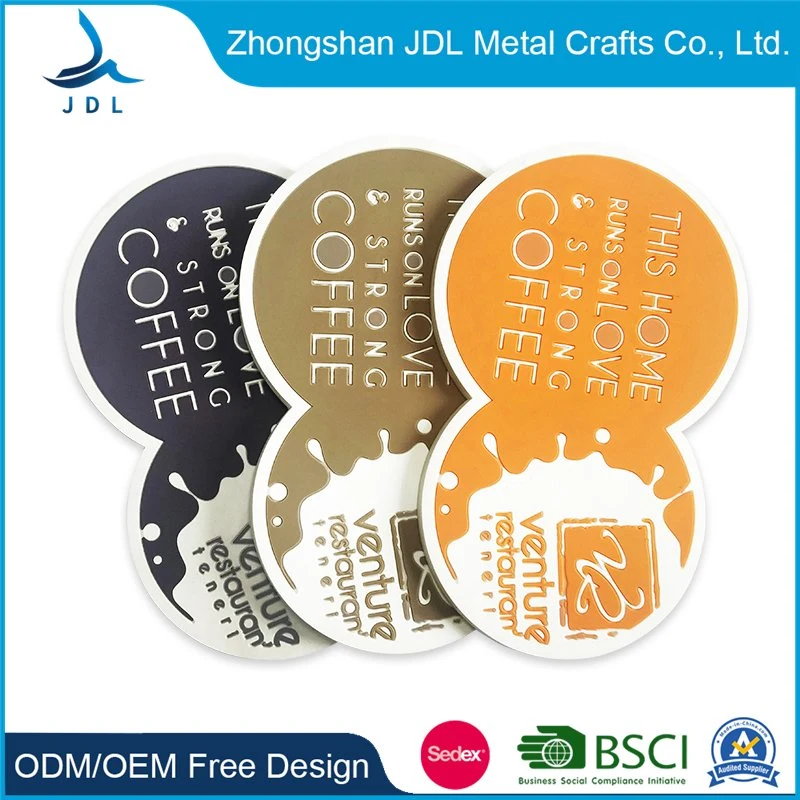 Promotional 2D or 3D Table and Mats Wholesale Cork Placemat Silicone Tablemat Custom Design Soft PVC Rubber Coaster Kitchenware
