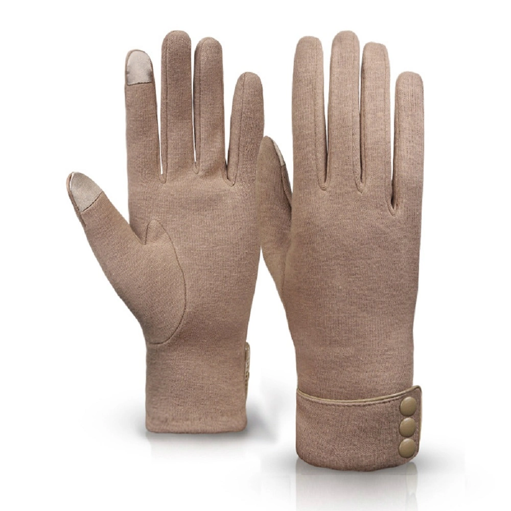 Women Full Finger Winter Warm Gloves Windproof Gloves with Touch Screen Design Wbb14522