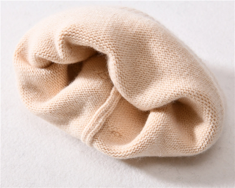 OEM Factory New Design Wholesale Plain Skully Custom Cashmere Winter Hat Soft Women Wool Knit Hats Beanie