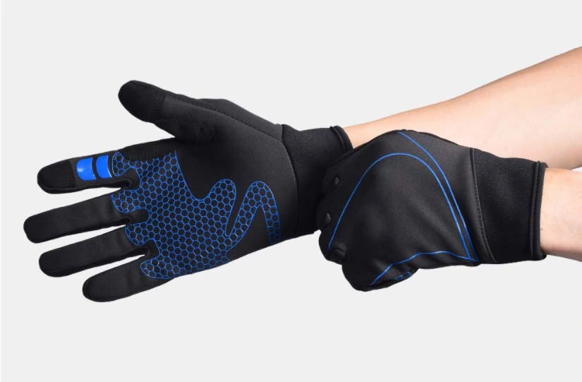 Quality Outdoor Flexibility Silicone Printing Anti-Slip Touchscreen Sprot Cycling Gloves