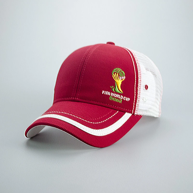 Promotion Trucker Baseball Cap with Embroidery Polyester 6 Panel Fashion Sports Hat