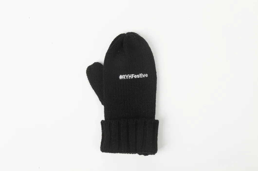 Two Layers Winter Warm Mitten Gloves