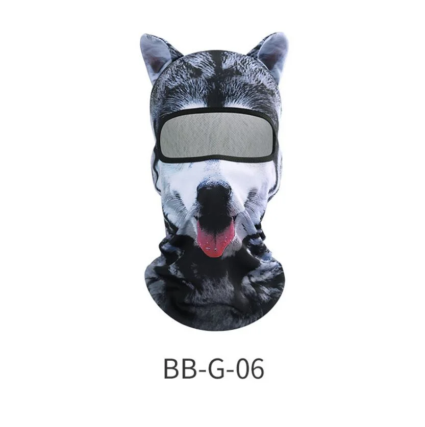 New Arrival Stock Design 3D Animal Ears Face Mask Balaclava for Music Festivals Raves Ski Halloween