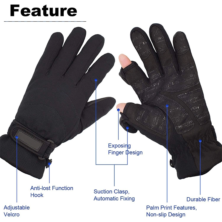 Non-Slip Palm Winter Snowboard Men Women Touchscreen Gloves