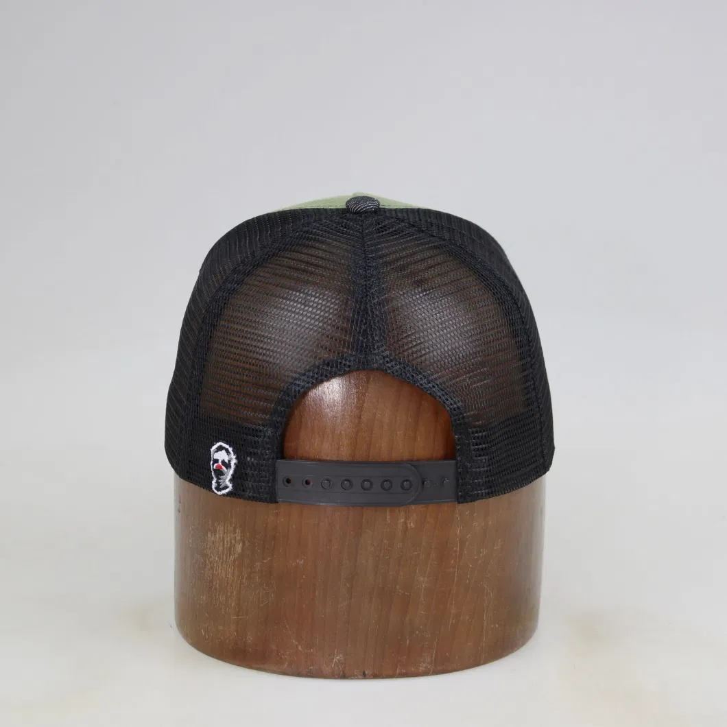 Hot Personalized Custom 5 Panel Baseball Mesh Garra Caps Two-Tone Trucker Hats with Embroidery Logo