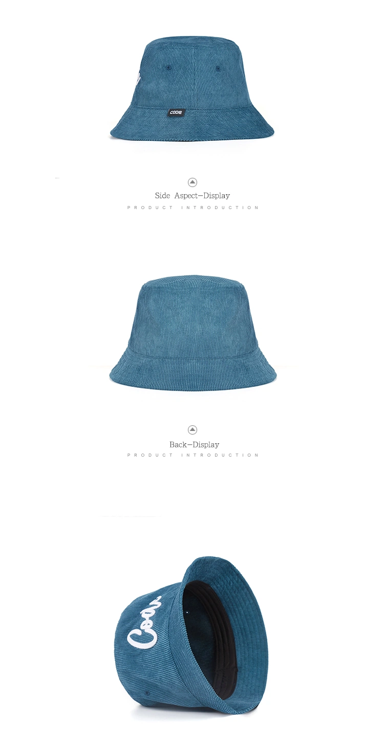 Wide Brim Sun Embroidered Fisherman Bucket Hats with Custom Logo