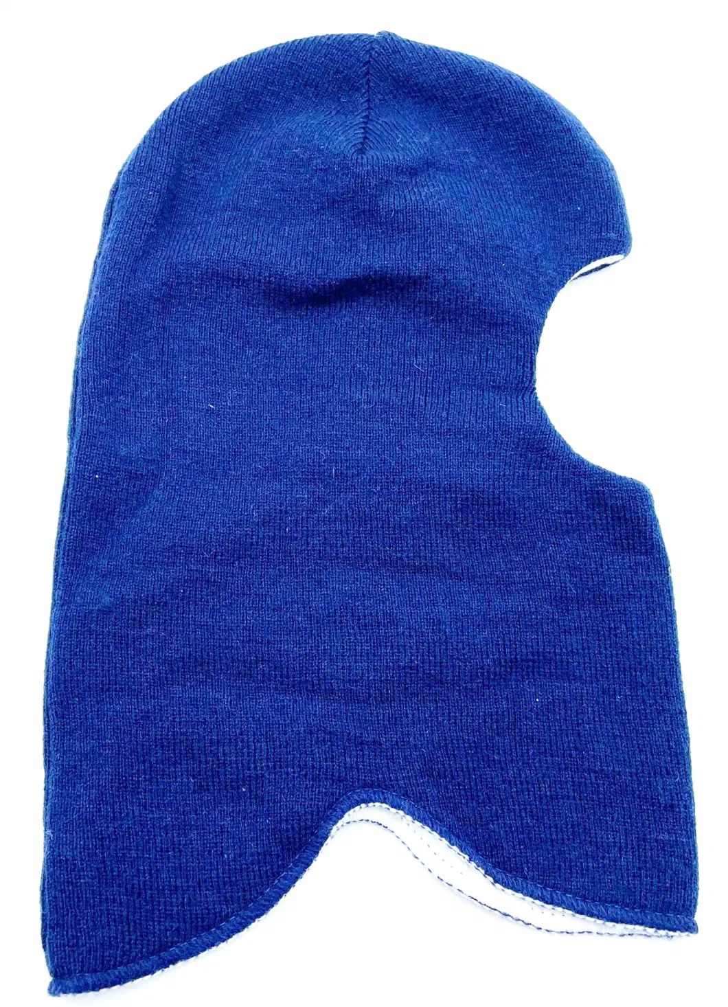 Plain Colors Acrylic Knit Jersey Lining Kids Balaclava Beanie Hat