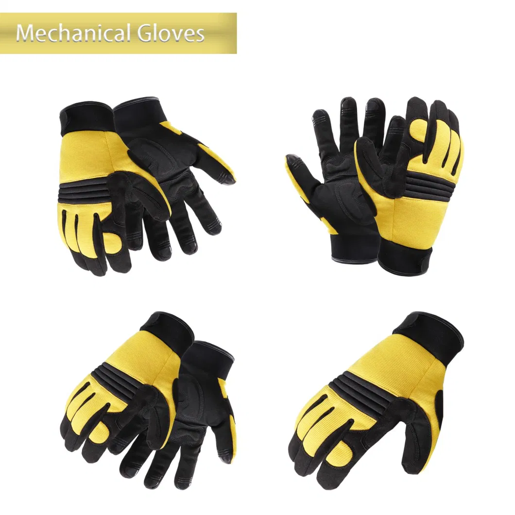 Wear Resistant Leather Touch Screen Multi-Purpose Impact Mechanic Safety Working Gloves Garden Driving Waterproof Winter Warm Ski Sport Motorcycle Bike Gloves