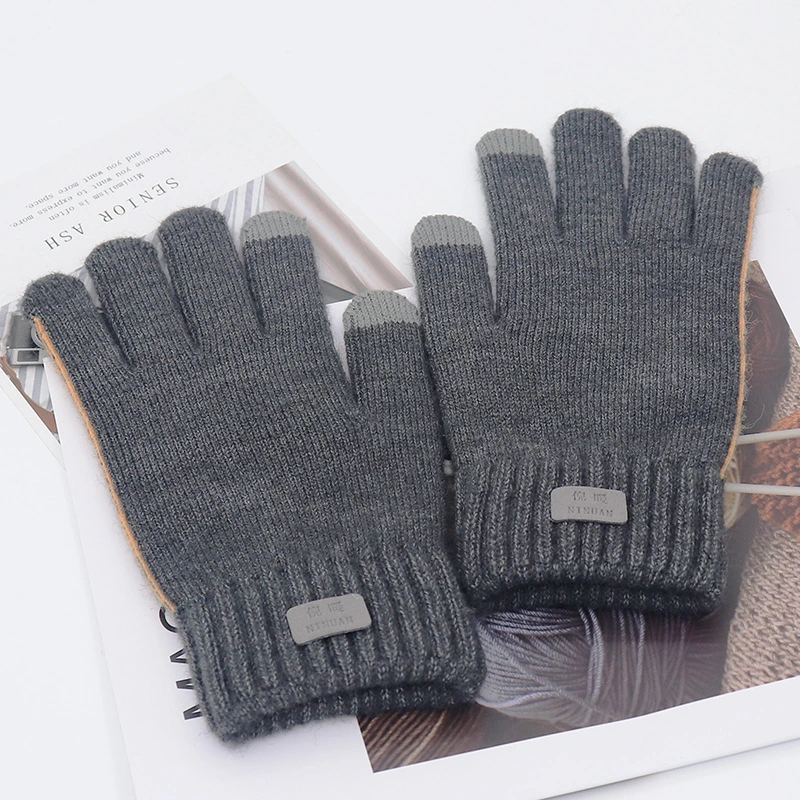 2022 New Arrival Men&prime; S Split-Finger Touch Screen Knitted Gloves