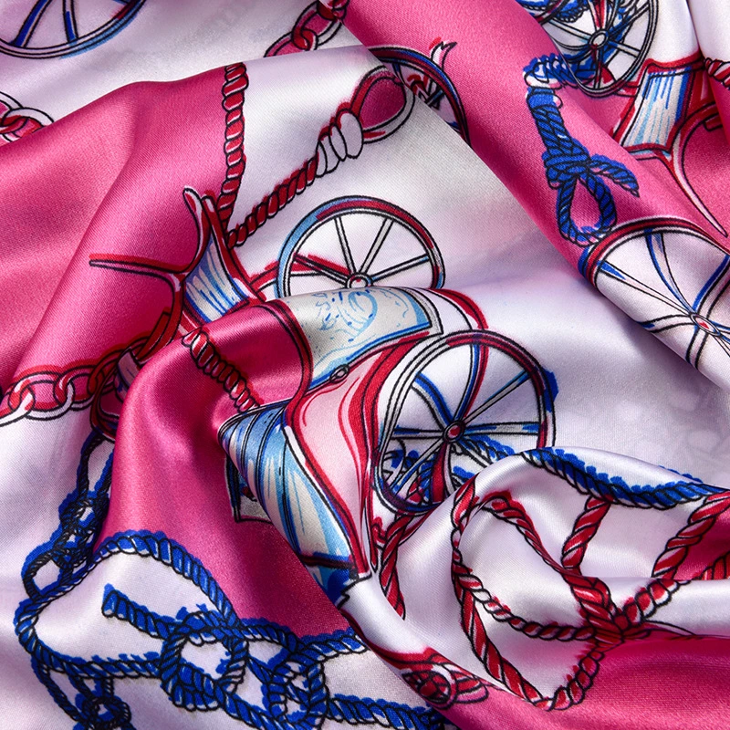 Hot Selling Silk Satin Chiffon Fabric Digital Printing for Garment Dress Scarf