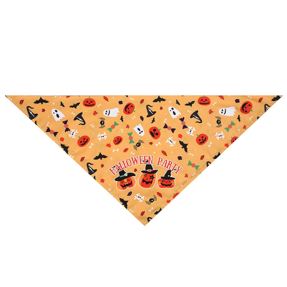 Designer Double Sided Printed Triangular Blank Bandana Dog Scarf with Push Button Custom Dog Bandanas for Dogs Pet Cat Boy Girl