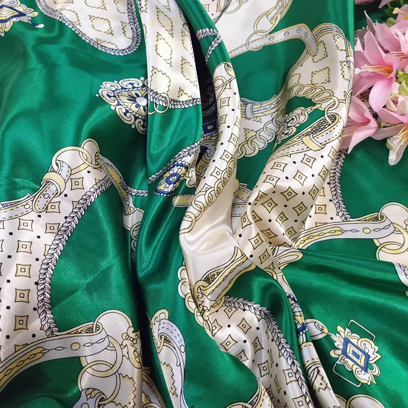 Silk Polyester Satin Chiffon Fabric Digital Printing for Garment Dress Scarf