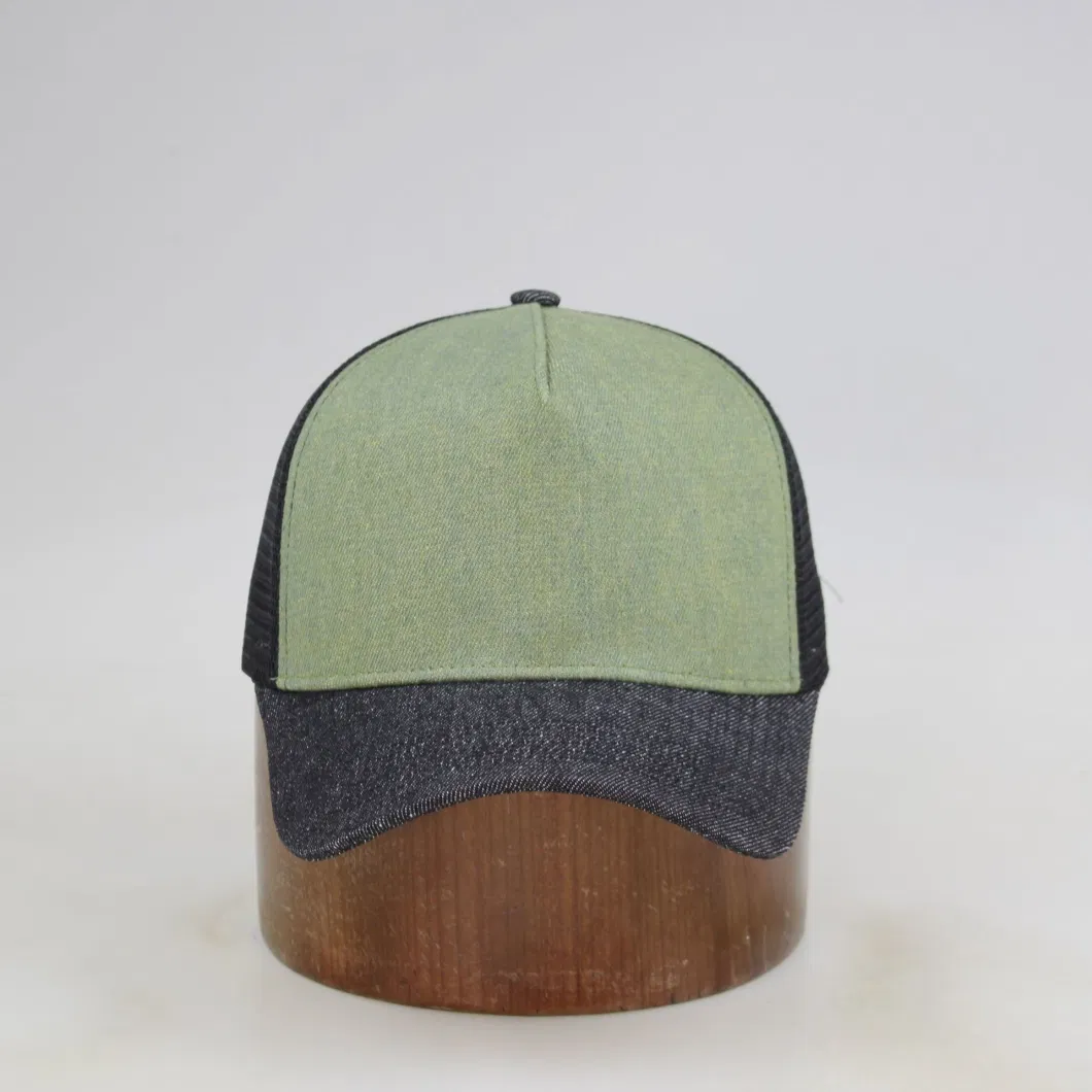 Hot Personalized Custom 5 Panel Baseball Mesh Garra Caps Two-Tone Trucker Hats with Embroidery Logo