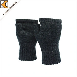 Unisex Knitting Fingerless Merino Wool Gloves (167005GE)