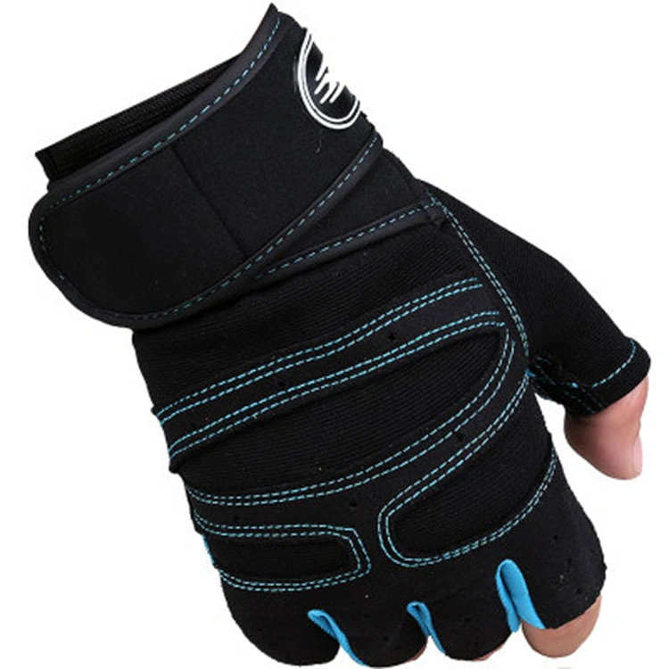 Men Sports Half-Finger Fitness Non-Slip Gym Dumbbell Weightlifting Bench-Press Wrist-Protector Climbing Gloves