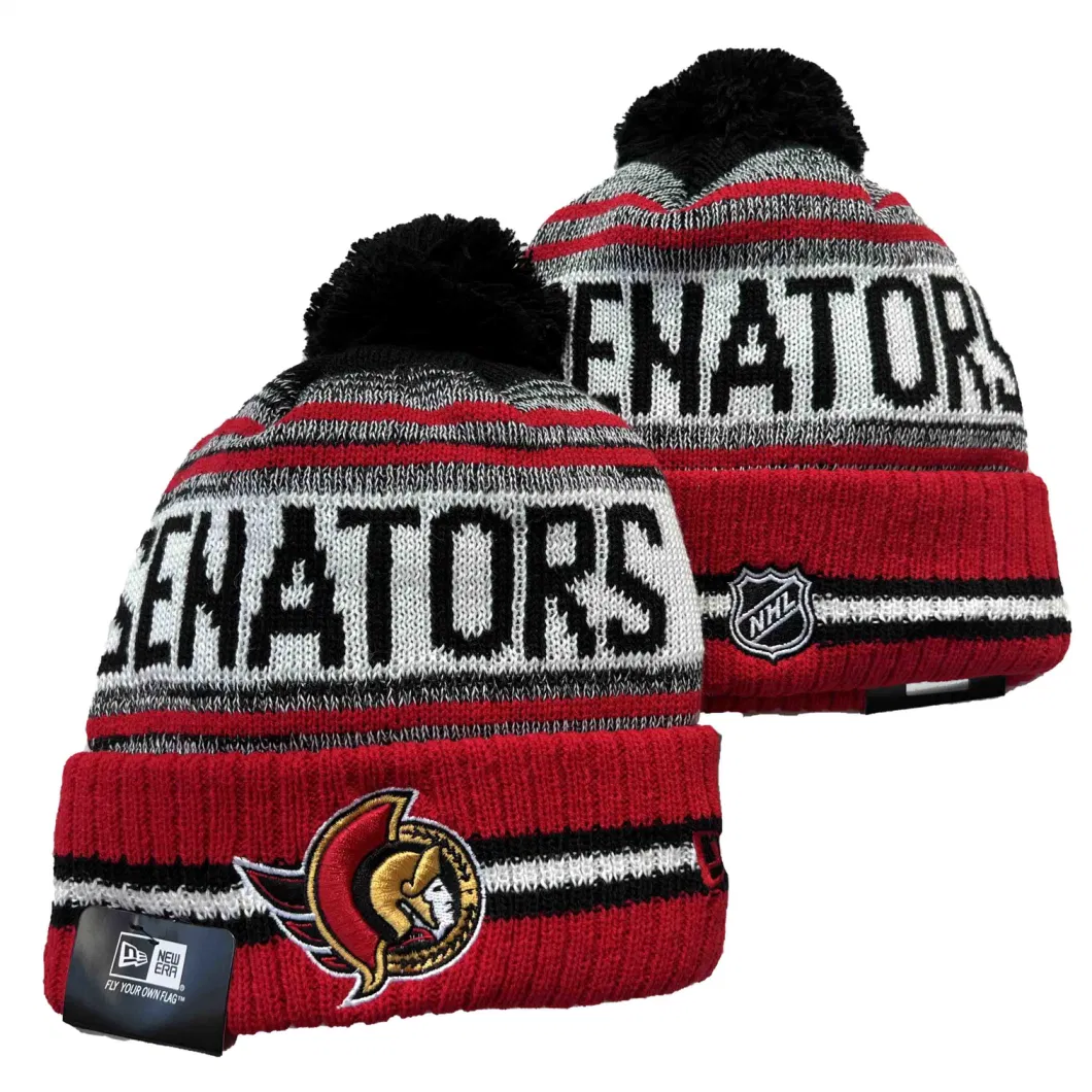 Wholesale N-Hl Beanies Ottawa Senators Columbus Blue Jackets Seattle Kraken Knitted Hats Winter Caps