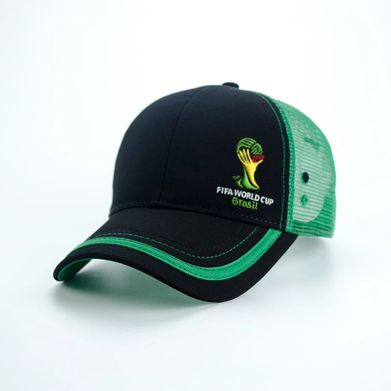 Promotion Trucker Baseball Cap with Embroidery Polyester 6 Panel Fashion Sports Hat