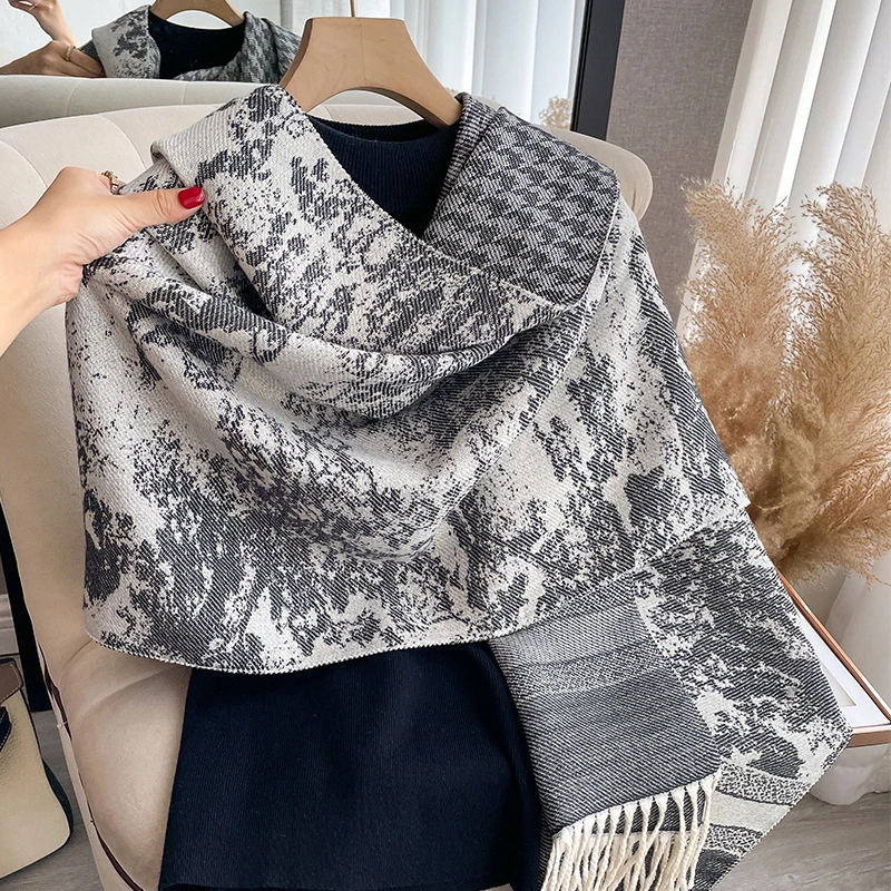 Winter Warm Scarfs Cashmere Tassel Pashmina Plaid Blanket Shawls Wholesale Replica Brand Designer Wool Scarf