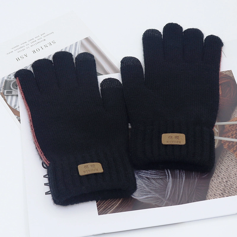 2022 New Arrival Men&prime; S Split-Finger Touch Screen Knitted Gloves