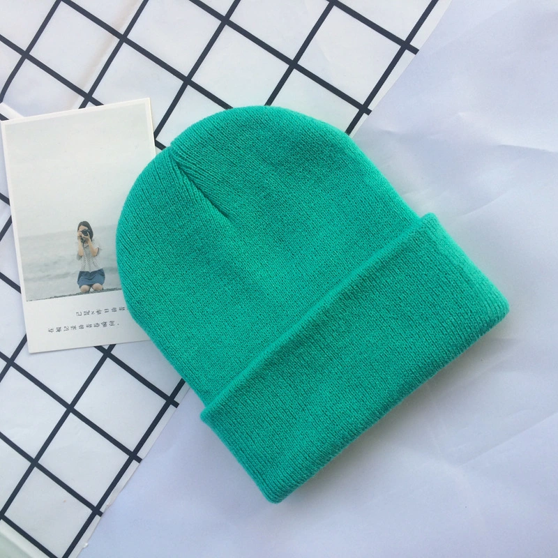 Factory Price Basic Kid&prime;s Knitted Beanie Pattern Knit Hats OEM&ODM Plain Dyed Custom Logo Colors Wholesale Winter Fashion Kids Hats
