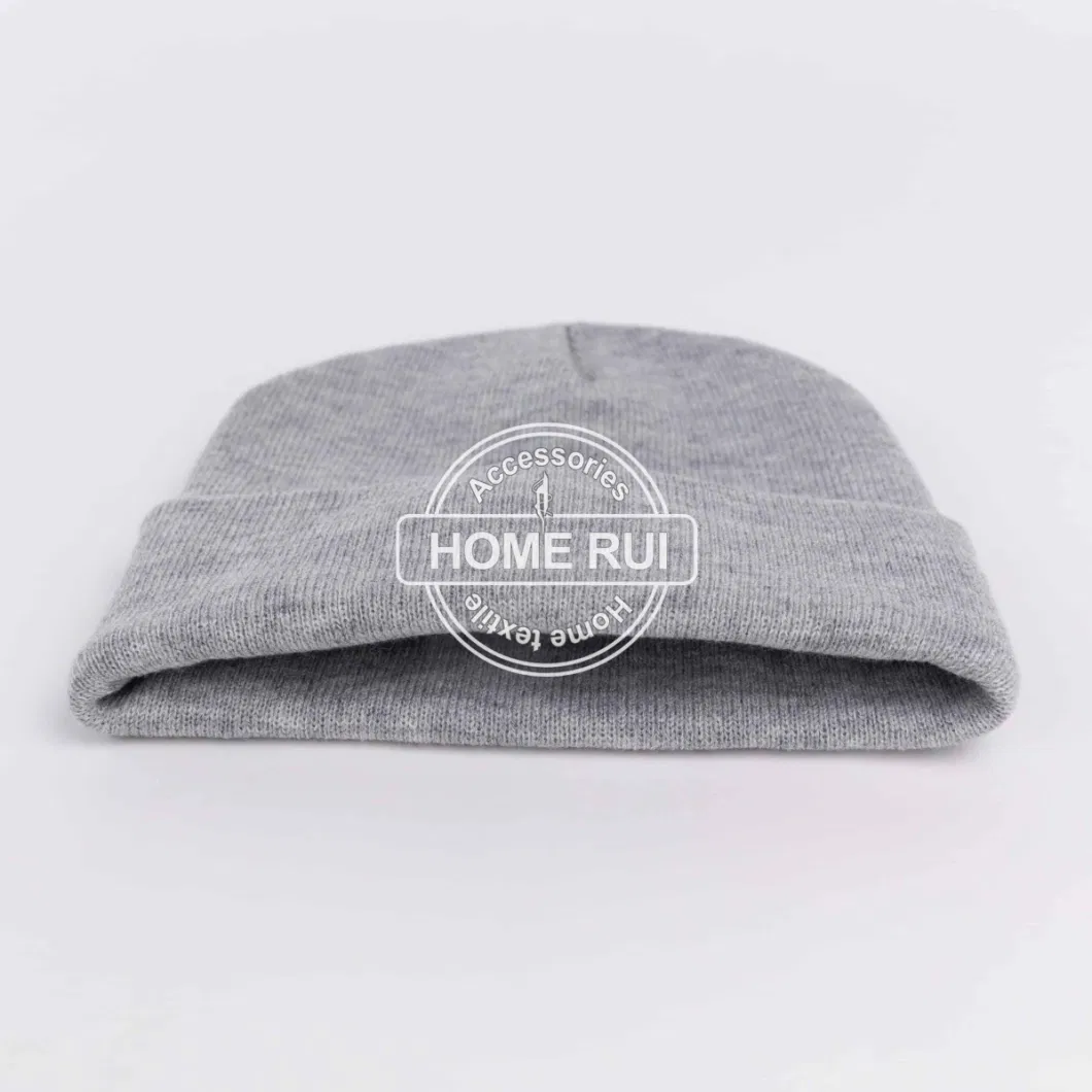 Wholesale Fisherman High Quality Blank Skull Acrylic Jacquard Knitted Knit Hats Custom Logo Manufacturers