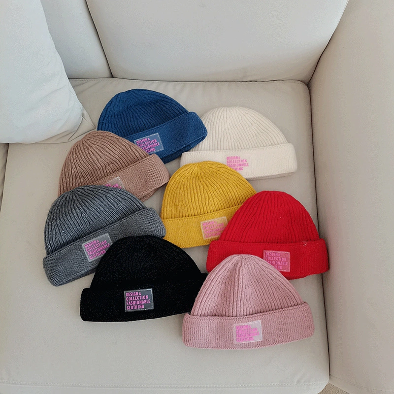 Fashion Female Autumnt Simple All-Match Warm Knitting Hat