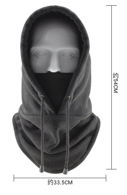 Cycling Winter Windproof Outdoor Sports Bib Winterproof Thickened Head Cover CS Mask Fleece Fake Fur Warm Hat