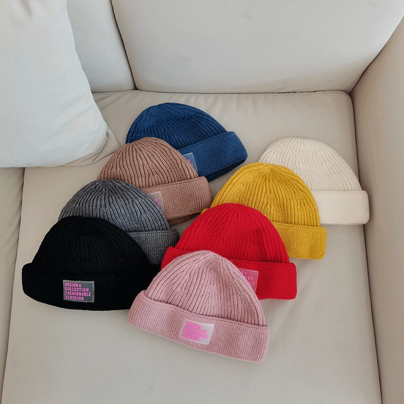 Fashion Female Autumnt Simple All-Match Warm Knitting Hat