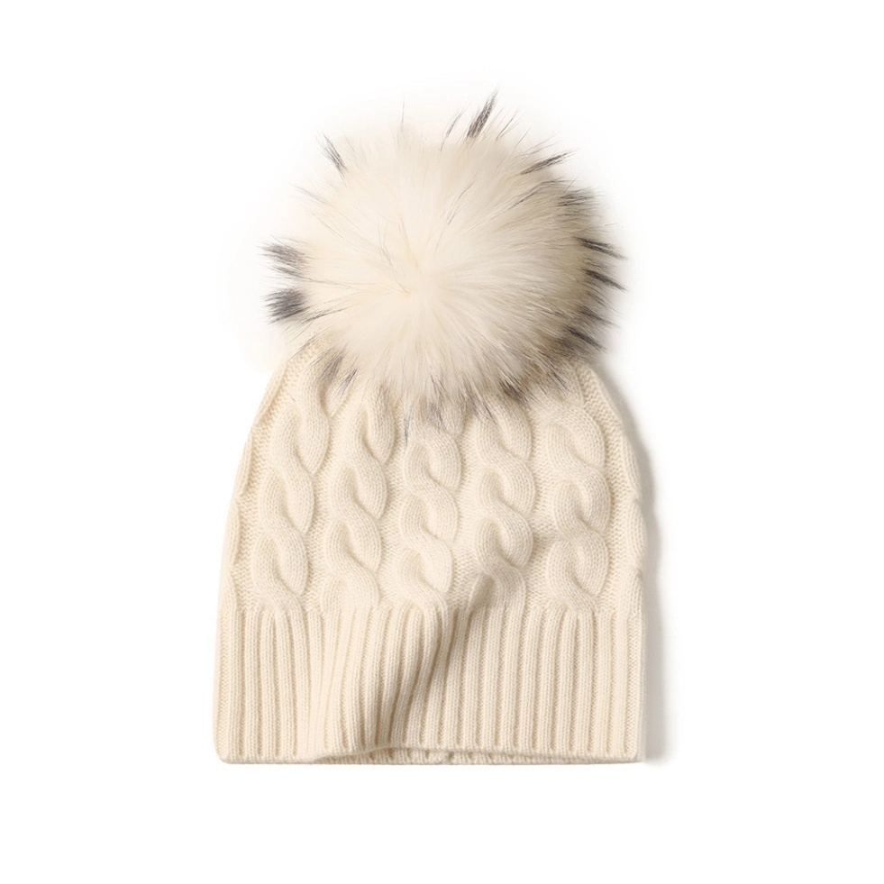 2023 New Knit POM POM Custom Cap Women Knitted Beanie Winter Hat