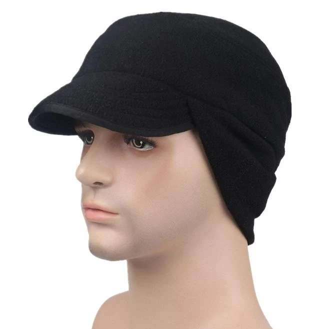 Custom Classical Winter Hats Unisex Outdoor Windproof Wool Cycling Adjustable Fleece Hat