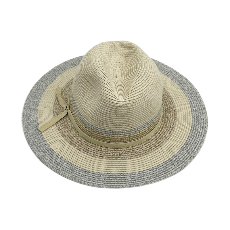 Colourful High Quality Oversized Sun UV Protection Personalized Floppy Panama Straw Hat Manufacturer