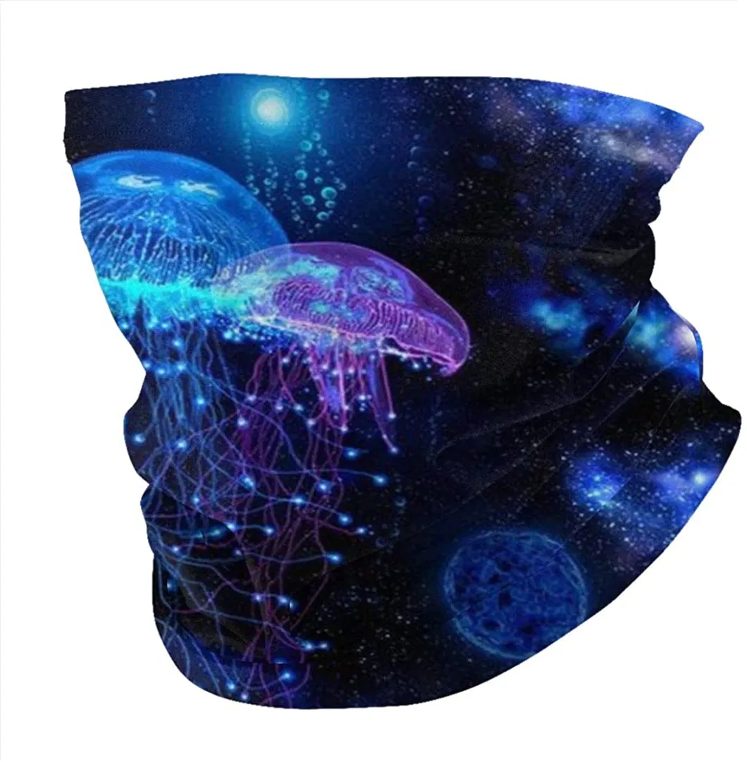 Wholesale Jellyfish Pattern Printing Decorative 100% Polyester Soft Sports Seamless Tube Bandana