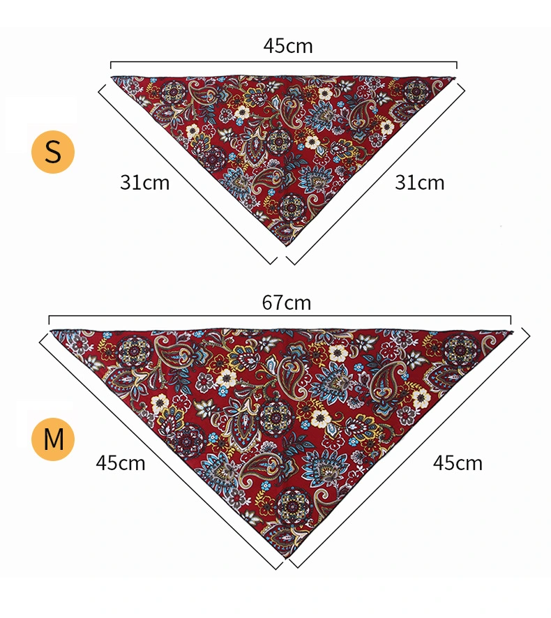 Adjustable Pet Accessories Pet Dog Cat Bandana Silk Scarf