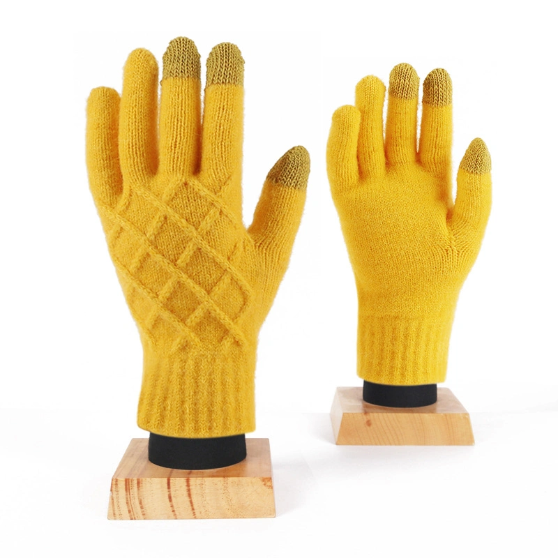 Winter Warm Women Thicken High Quality Knitted Gloves